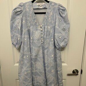 Hunter Bell Jenkins Dress Oxford Eyelet - Size Small